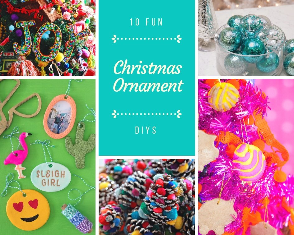 10 Fun Christmas Ornament DIYS - Easy Homemade Ornament Ideas