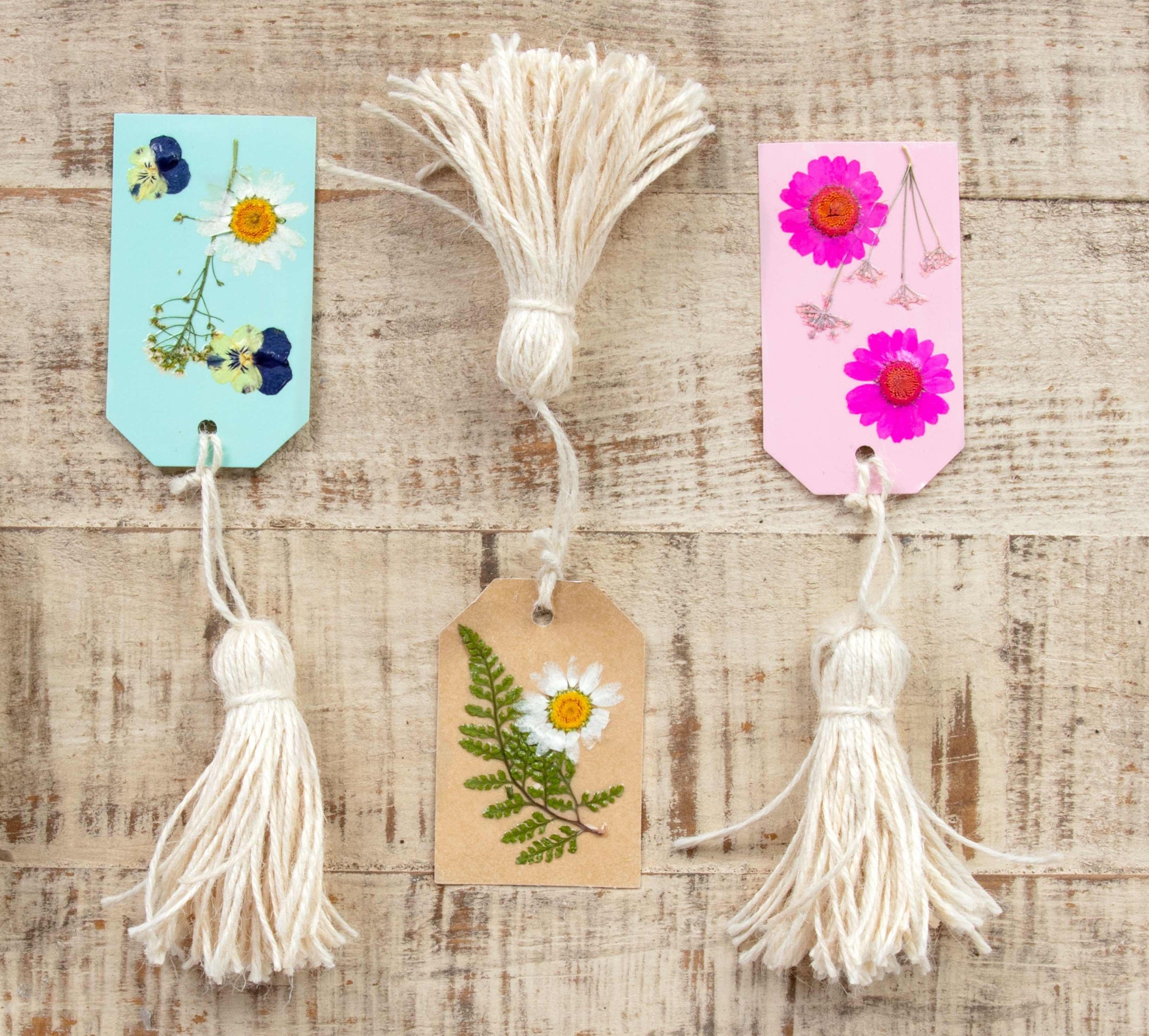 dried flower bookmark
