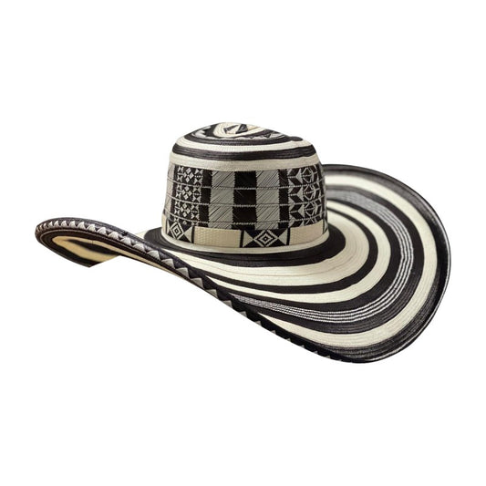 TOPGY sombrero vueltiao colombiano tejido a mano por artesanos en caña  flecha para hombre y mujer (Small, azul)