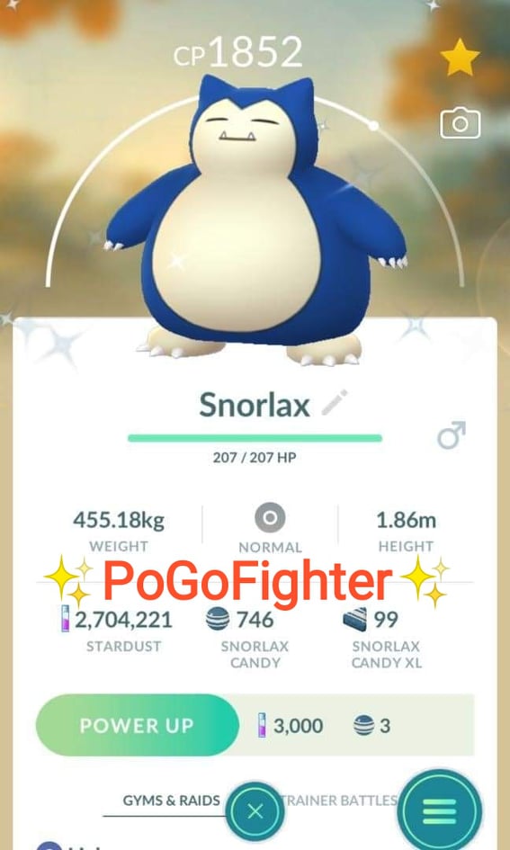 Pokemon Go Shiny Snorlax Mini Account Read Describe Pogofighter