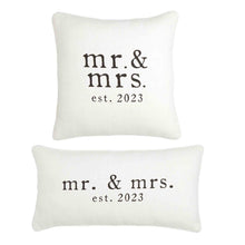 Load image into Gallery viewer, Mr. &amp; Mrs. Pillow
