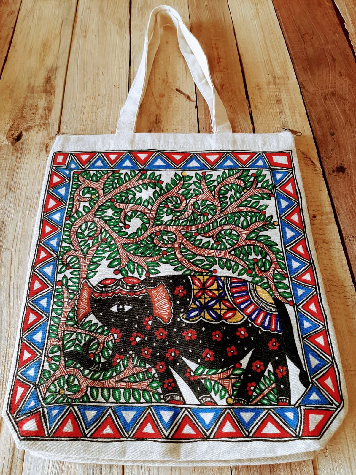 Madhubani Petals Tote Bag – Crafthues