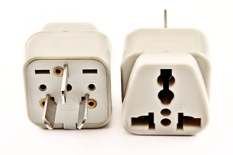 Why is a plug adapter needed in Australia?