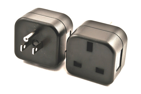 Us To Uk Plug Adapter Converts Uk Plug To Grounded American Plug Voltage Converter Transformers