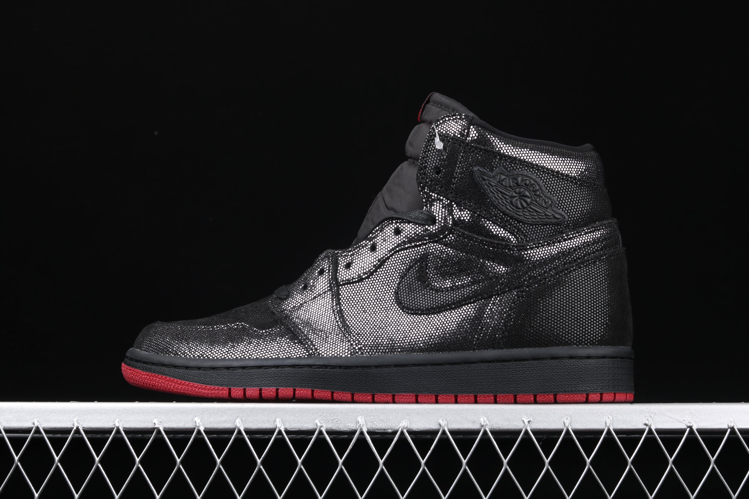 Nike Air Jordan 1 Retro High OG WMNS "SP Gina" AJ1 Black Pearl Joint Black Red