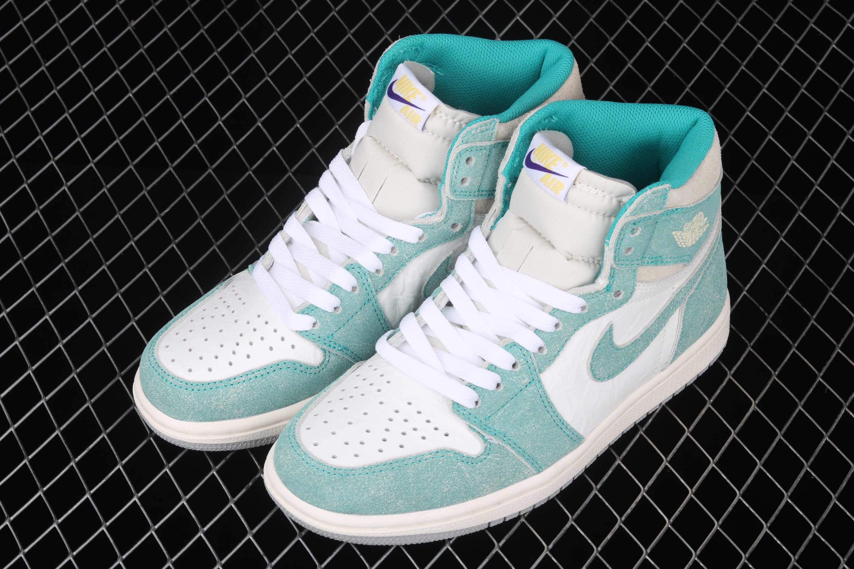 Nike Air Jordan 1 "Neutral Grey" AJ1 Joe 1 Lake Water Blue Women's