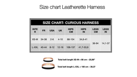 SIZE CHARTE - SIMILI HARNESS