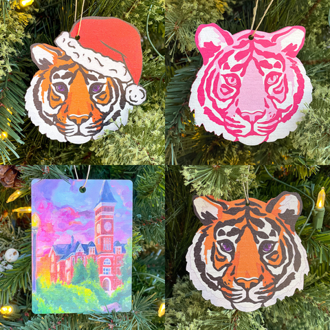 Clemson Christmas Ornaments