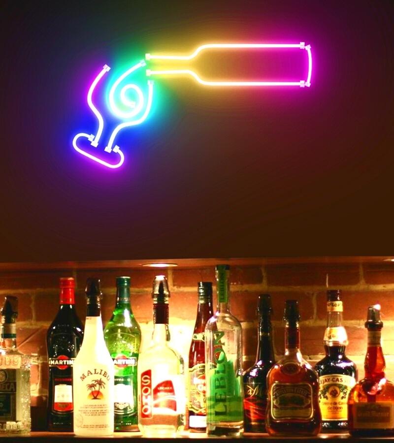 neon bar signs
