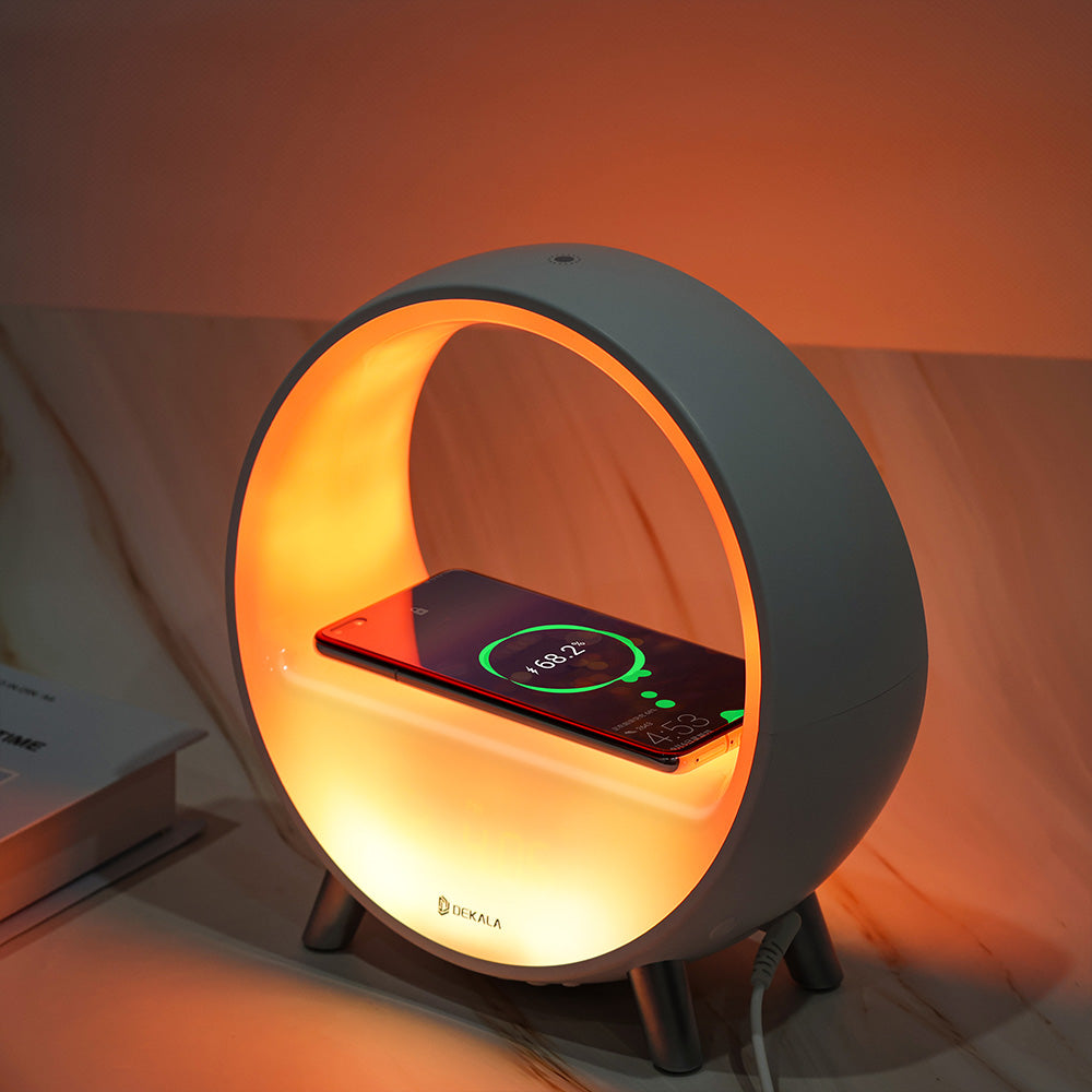 dekala arches, sunrise alarm clock with wireless charger