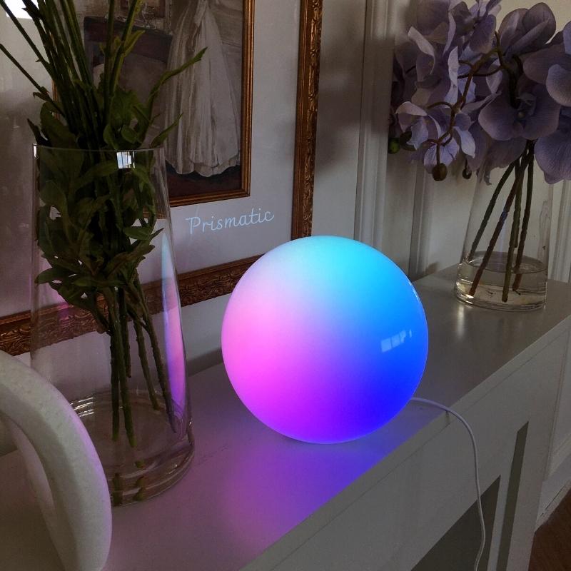 dekala prismatic, color changing lamp