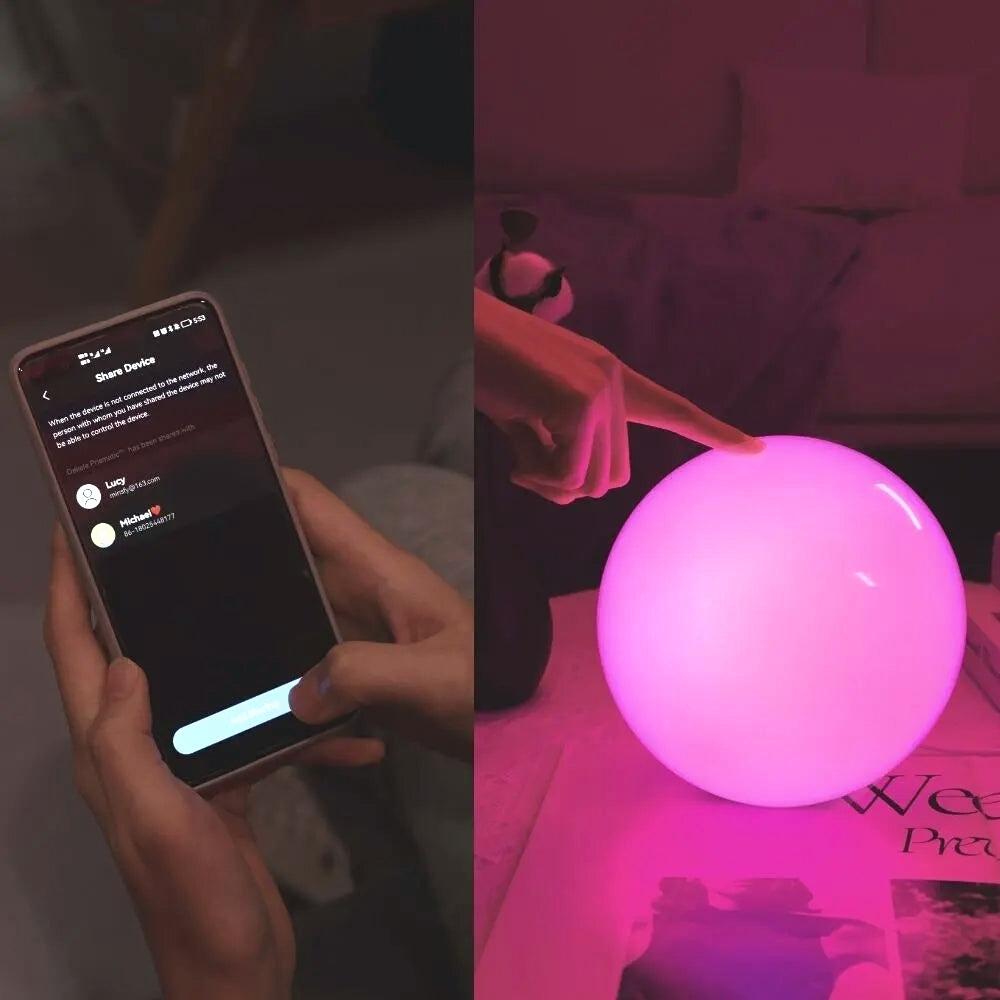 long distance touch lamp, dekala prismatic, friendship lights