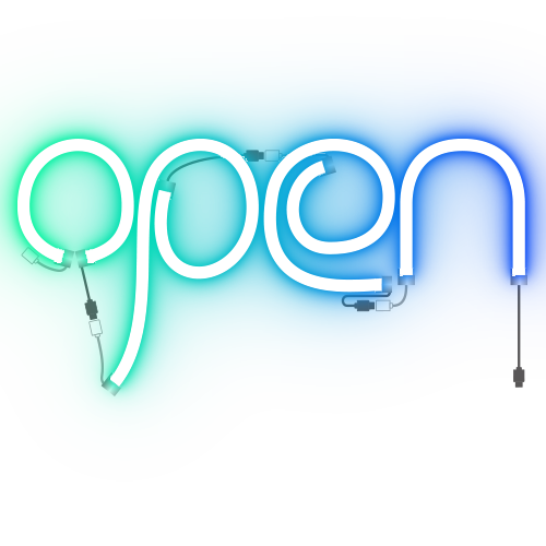 neon open sign