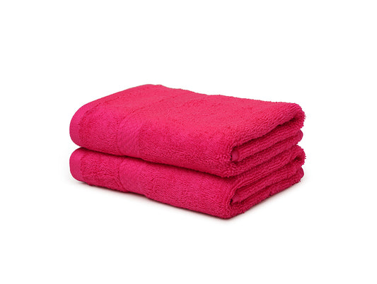 Red 2 Piece 100% Cotton Hand Towel Set - Jamevar By Spaces