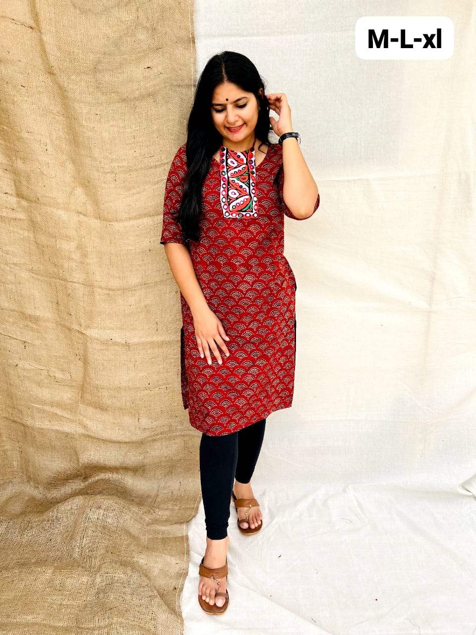 Buy online Cotton Patch Work Kurti from Kurta Kurtis for Women by Kiala for  ₹1000 at 0% off | 2024 Limeroad.com