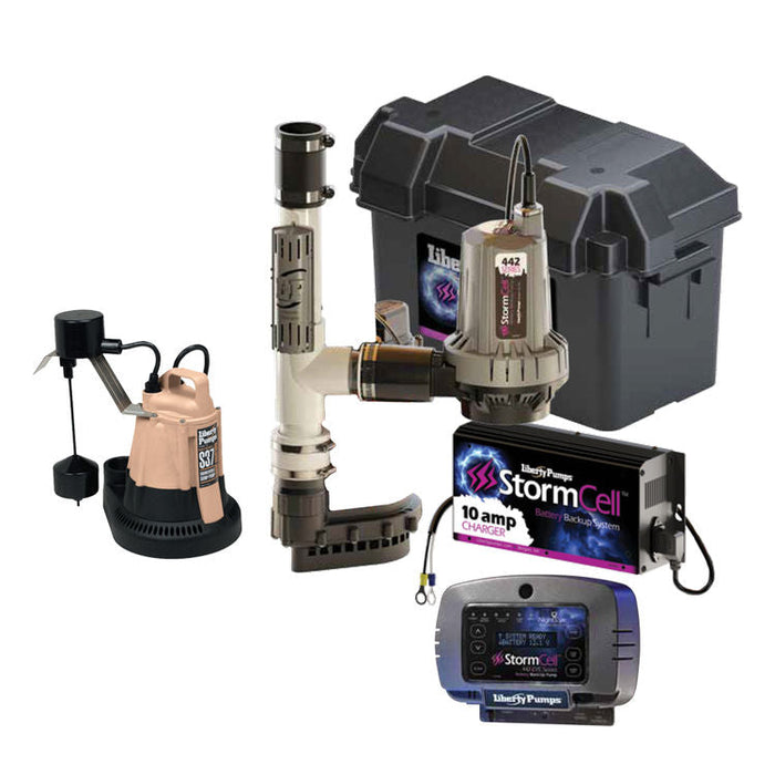 liberty battery backup sump pump system