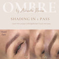 Ombre Brows healed results demonstration