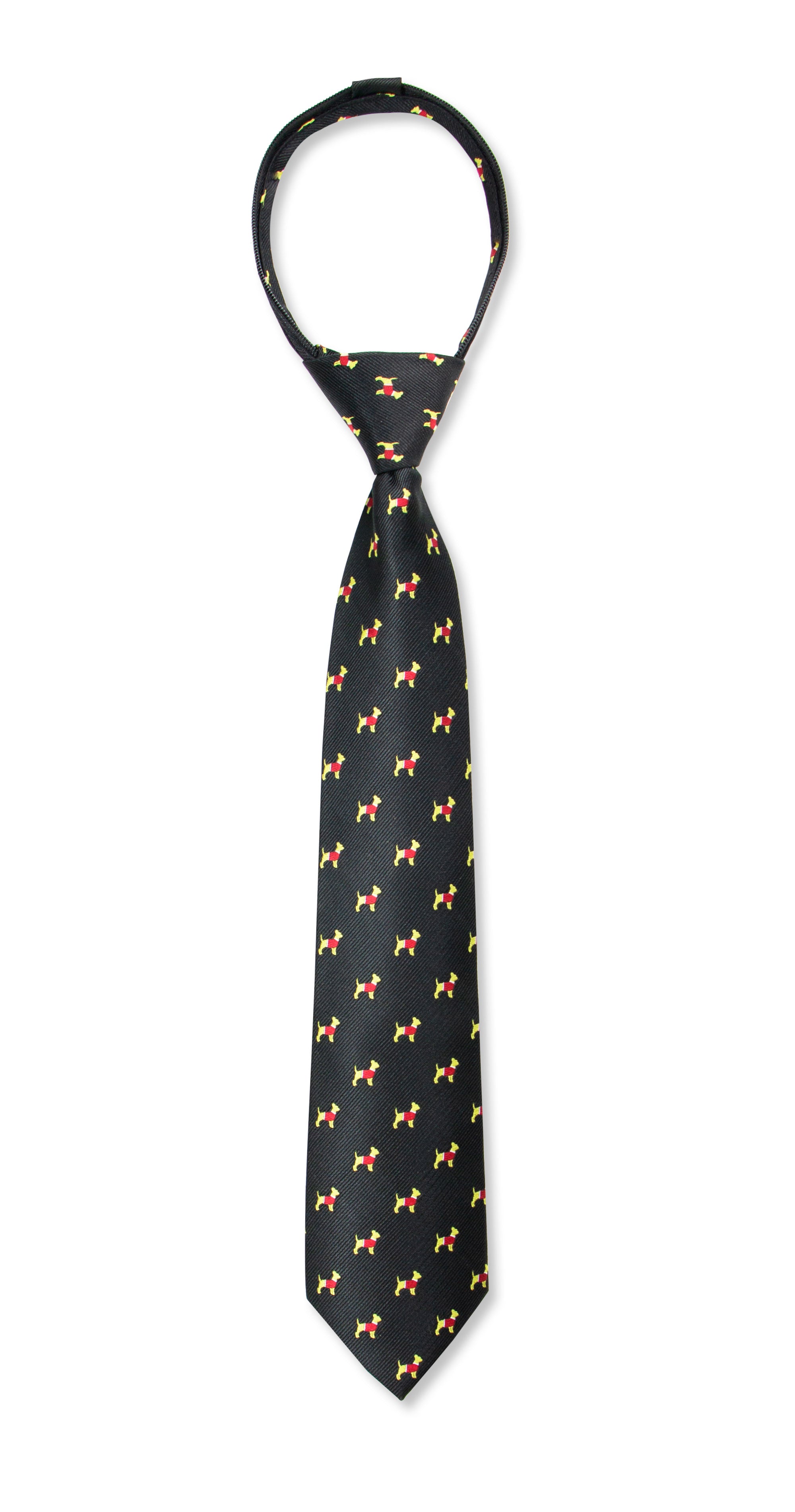 Boys' Microfiber Woven Chihuahua Christmas Tie