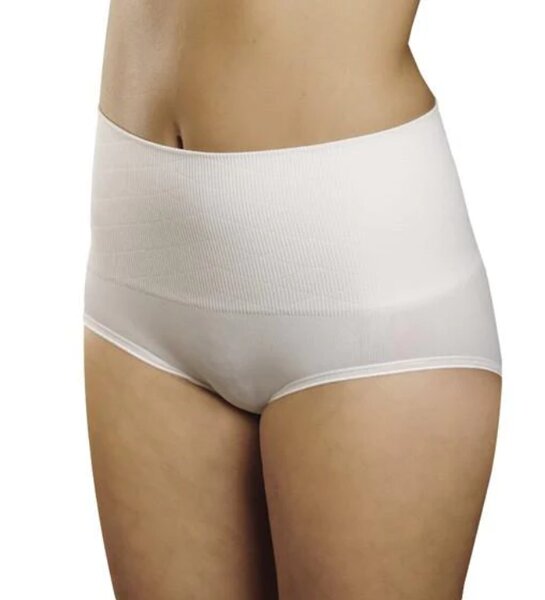 High-waist, washable postpartum panties.