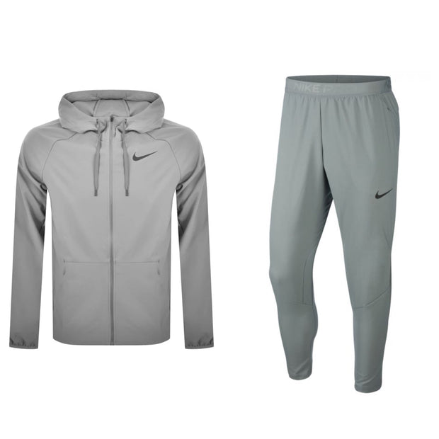 nike pro tracksuit grey