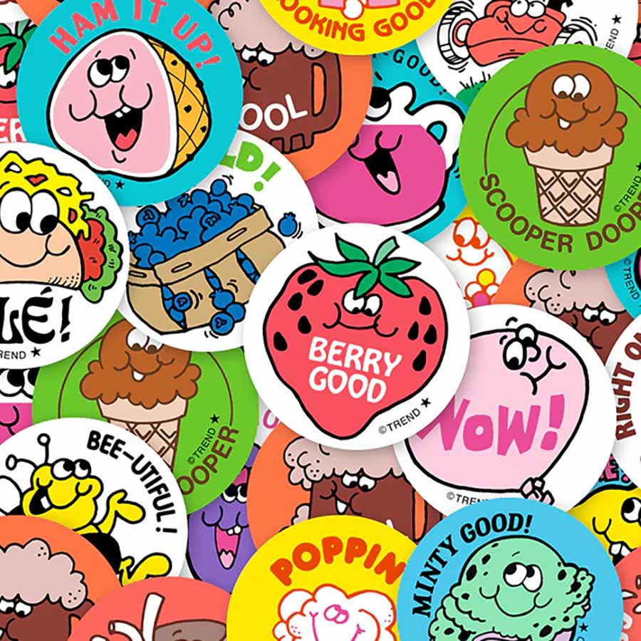 Cinnamon Roll Scratch 'n Sniff Retro Stinky Stickers