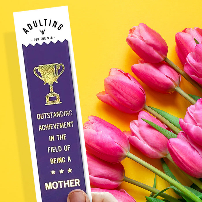 Outstanding Mother Award Ribbon Unique Cards + Gifts — Perpetual Kid