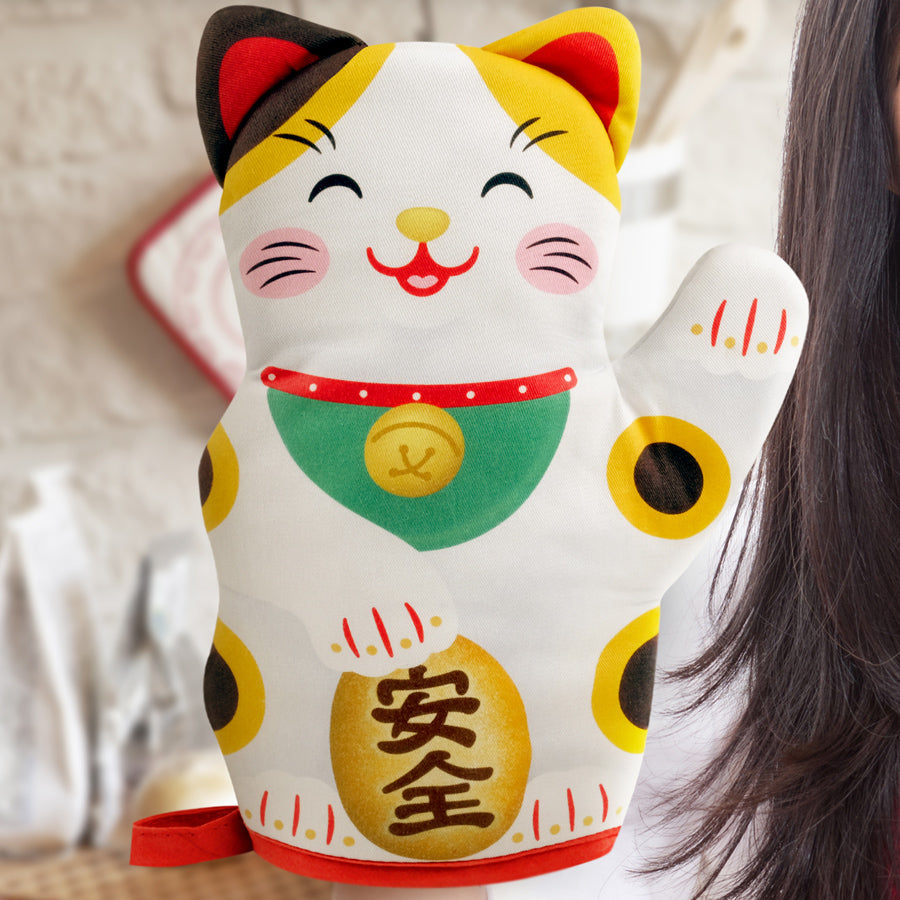 Lucky Cat Oven Mitt