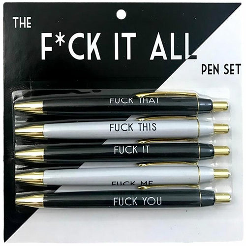  5-Piece set Fuck Pens, Fuck It Pens, Fancy Fuck You