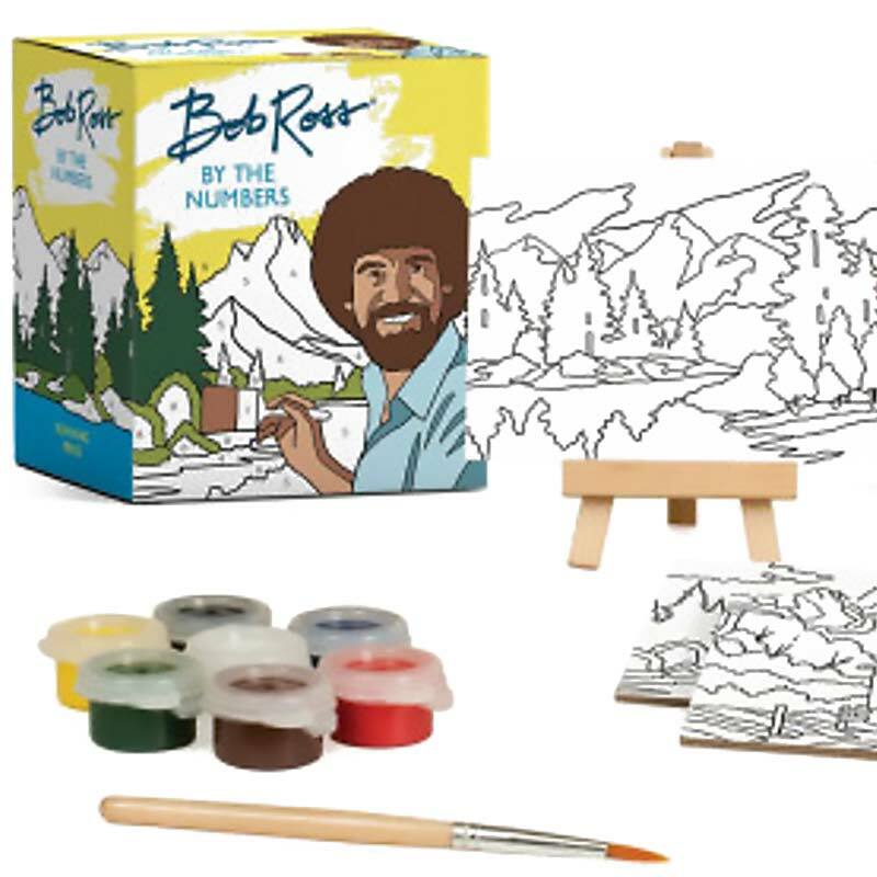 this mini bob ross paint by numbers keeping me entertained in quarantine :  r/mildlyinteresting