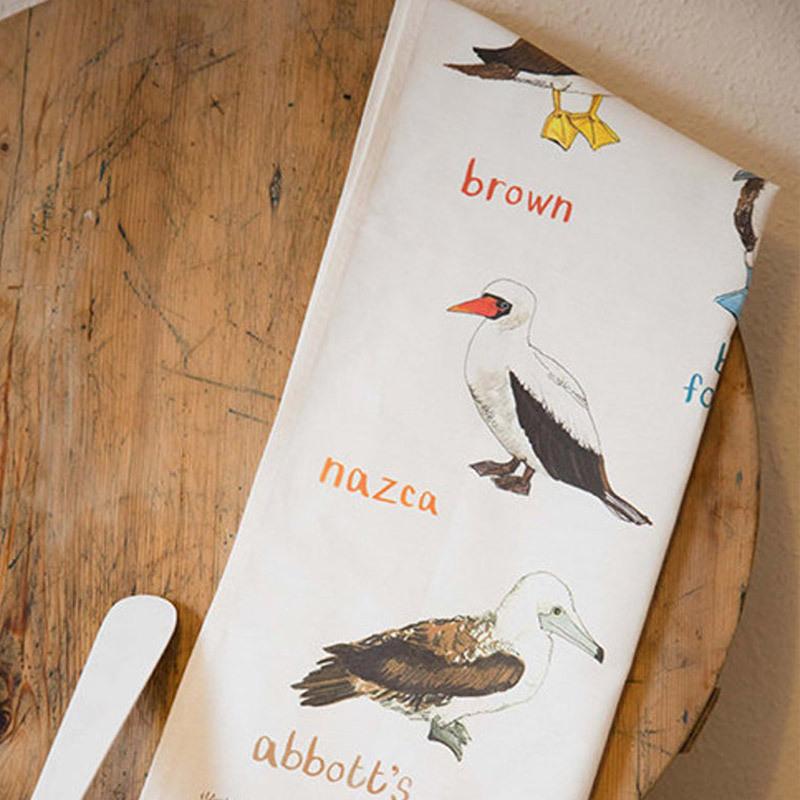 Cotton Tea Towels with Hearts – Bird and Pear