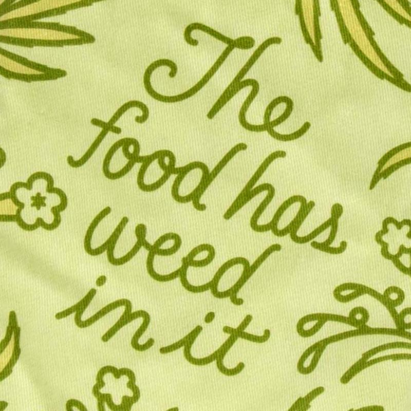 The Food Has Weed In It Oven Mitt - Unique Gifts - Blue Q — Perpetual Kid