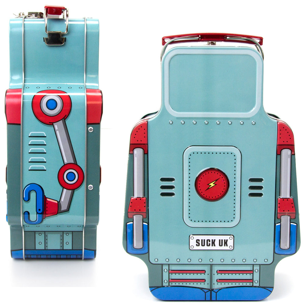 Robot Roll Call Metal Lunch Box