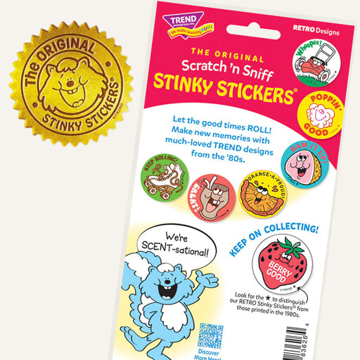 Retro Scratch N' Sniff Stinky Sticker Set - Official Collector's Edition by Trend