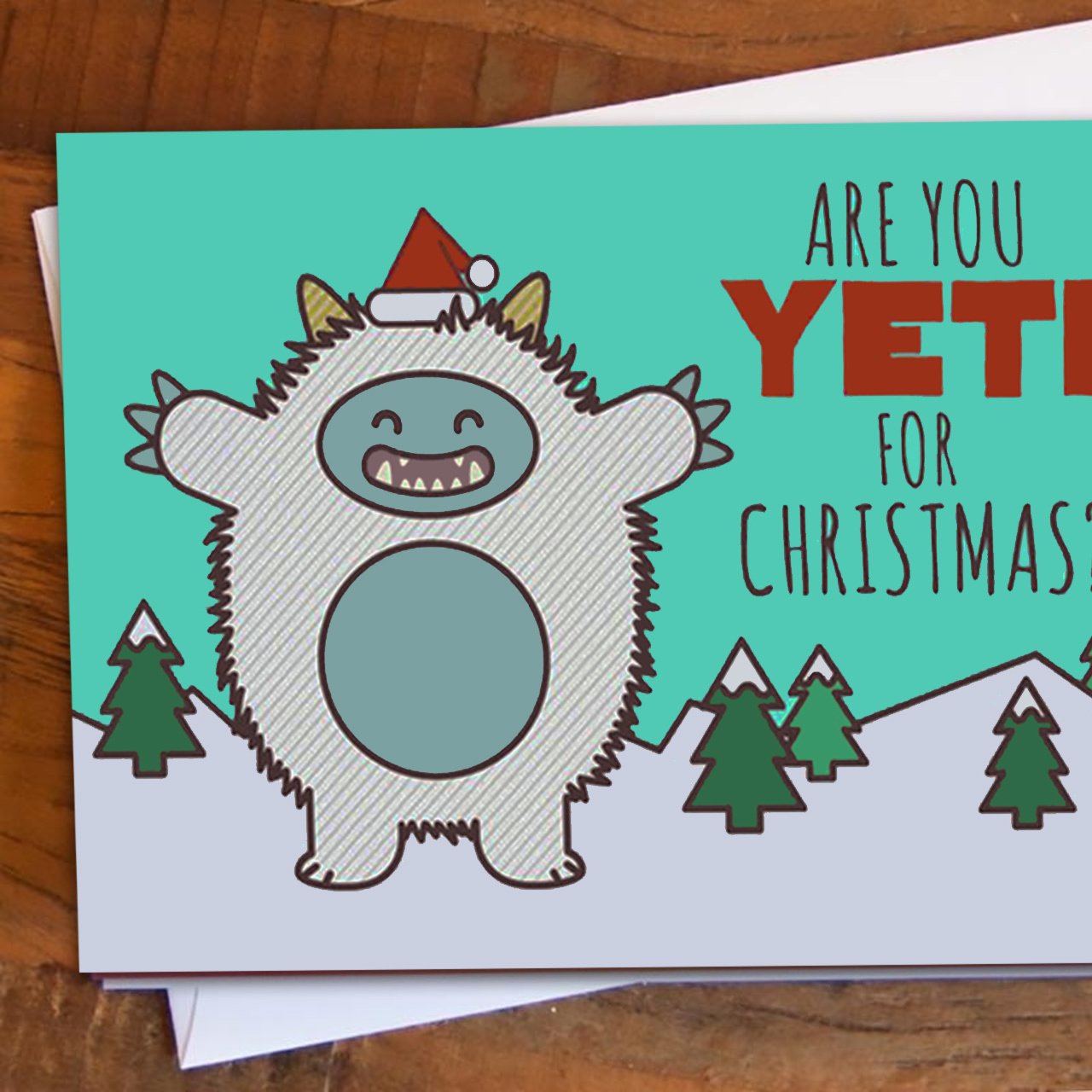 Yeti Christmas Card, Get Yeti for a Warmhearted Christmas
