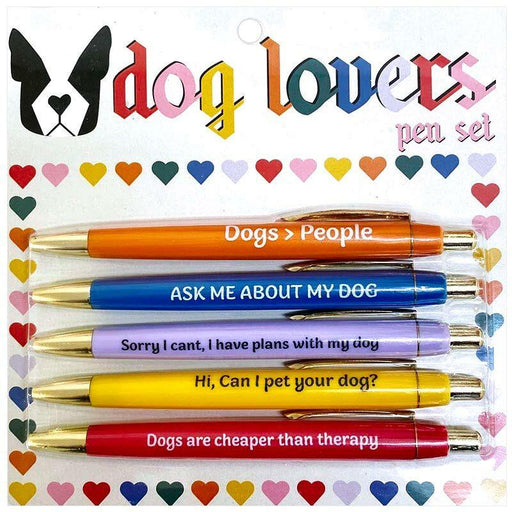 Uncle's Funny Pens Cat Lovers - Set 5 Pens for everyone who love Cats,  Funny personalized pens for cat people, Ball point blue ink pens, Unique  and