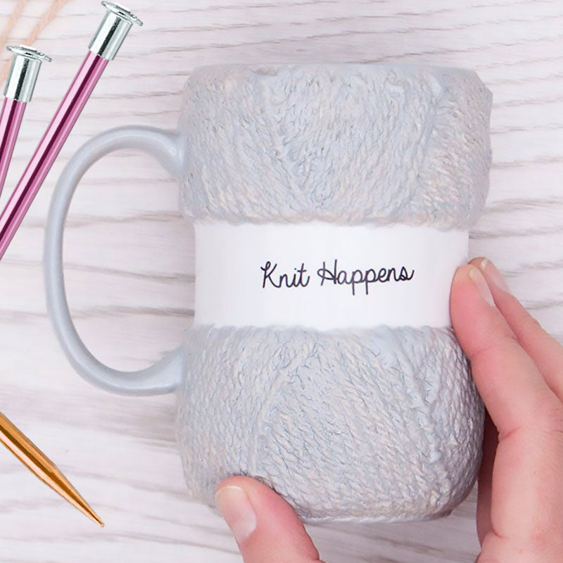 Knit Happens Gift for Knitters Mug for Knitting Gifts for 