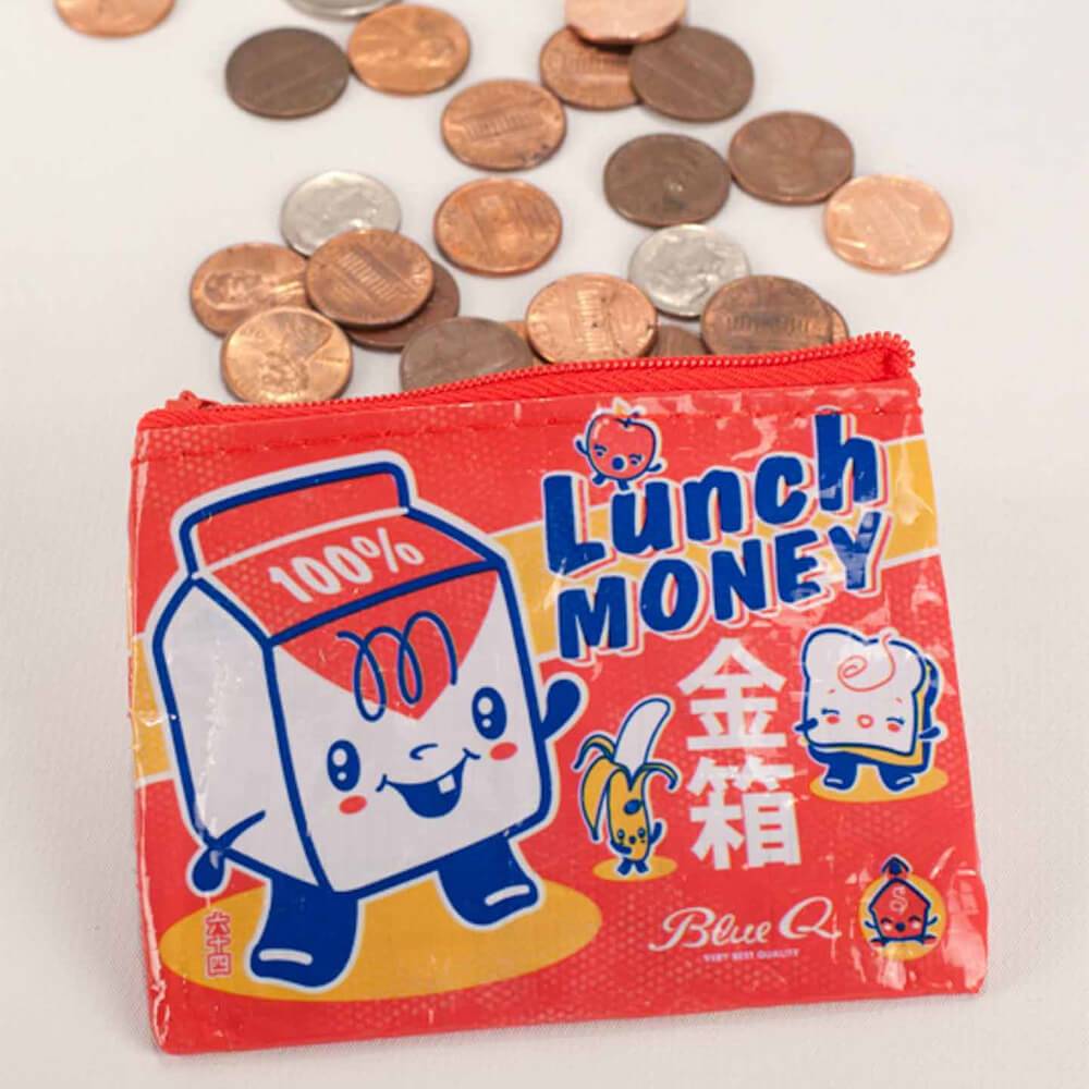 Lunch Money Coin Purse - Blue Q — Perpetual Kid
