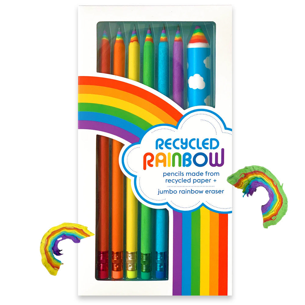 Rainbow Pencil Set Back to School Pencils for Kids Teacher Gift