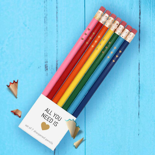 Recycled Rainbow Pencil Set – Honey Bee Stamps