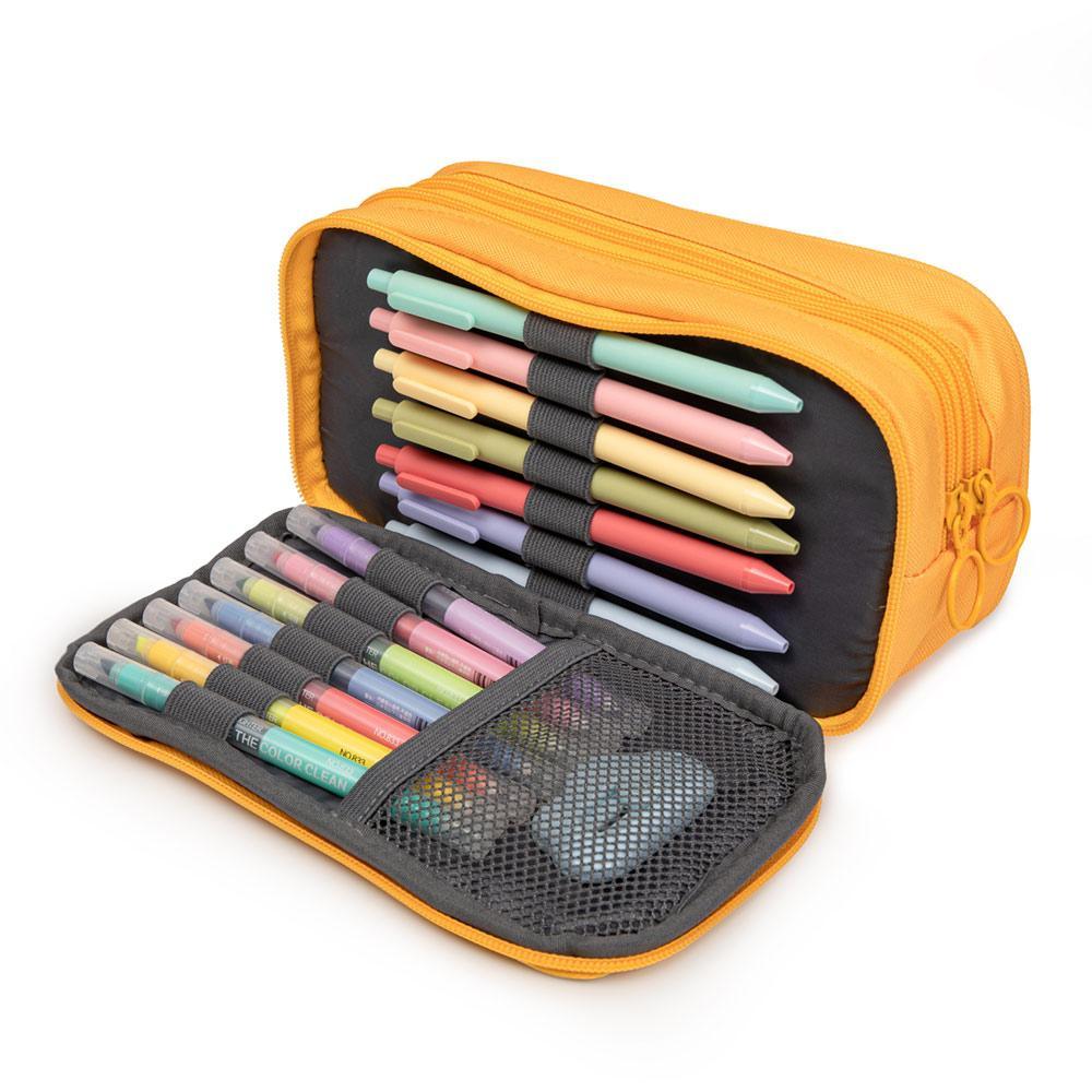 BTSKY Stylish Multipurpose Utility Box- Large Capacity Pencil Box with Snap  Lid Closure Pencil Holder Plastic Pencil Box for Organize Pencils