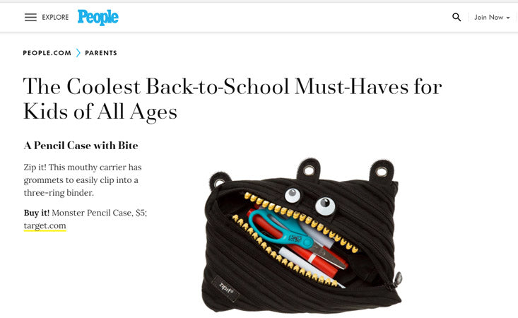 Monster Pencil Case Black - Zipit : Target