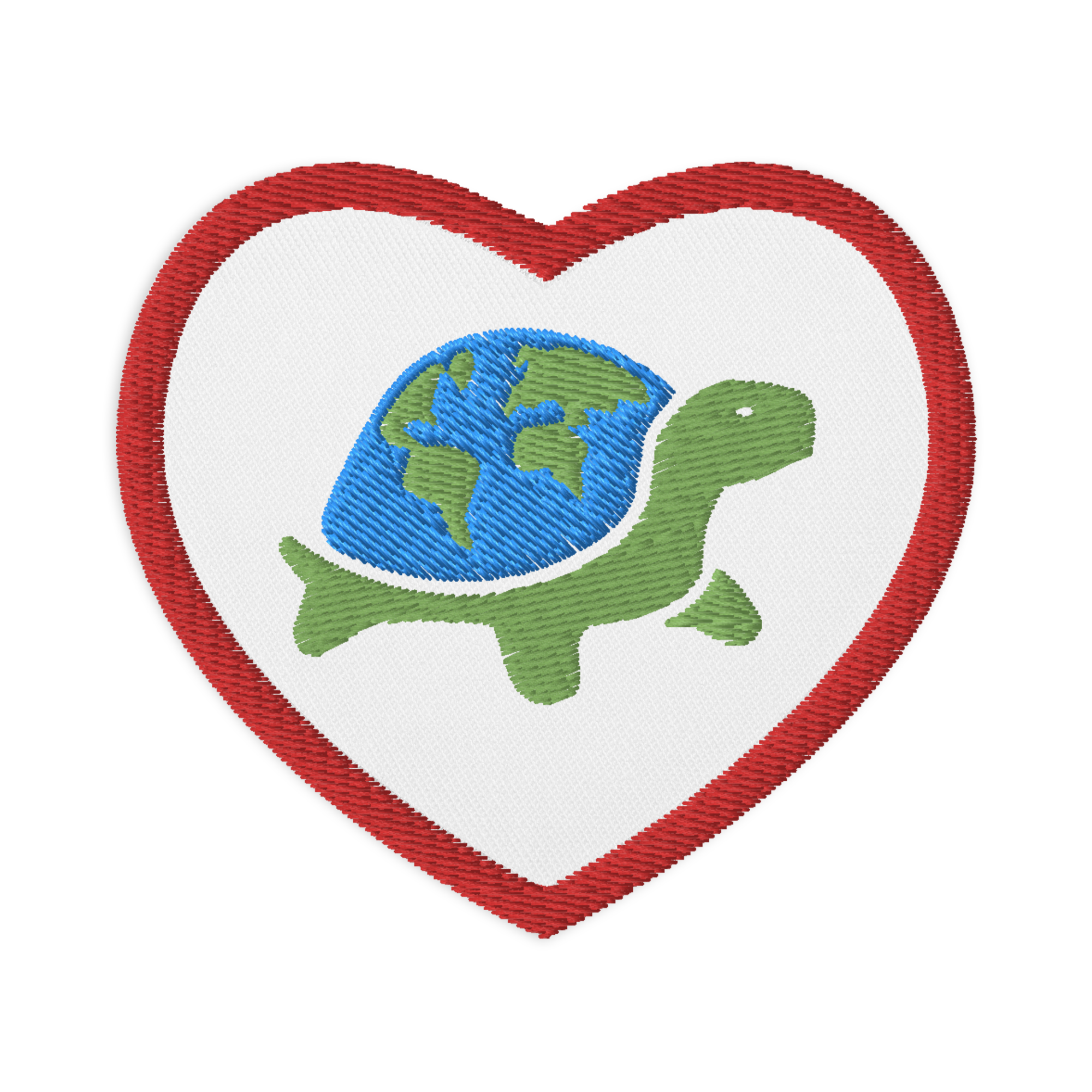 I Heart Turtles Iron-on Patch