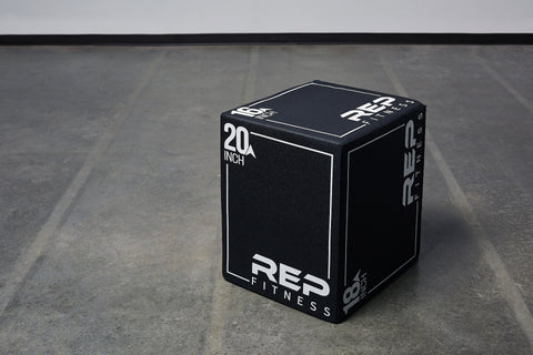 A soft black plyo box