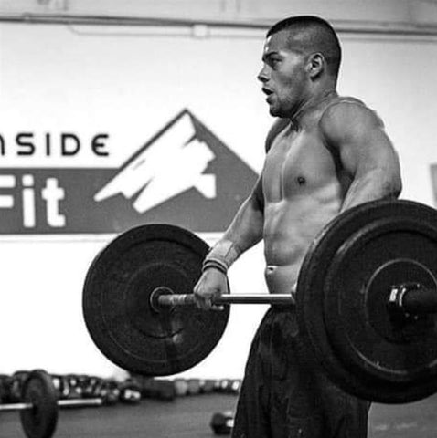 CrossFit athlete lifting weights