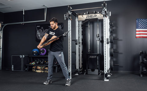 Exercises on a cable machine