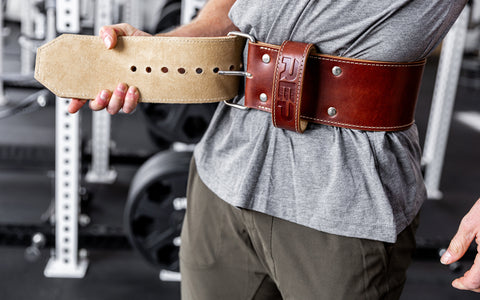 Leather lifting belt