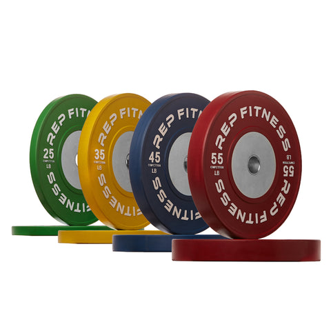 Colored bumper plates