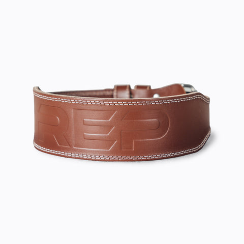 Brown Leather Olympic Lifting Belt