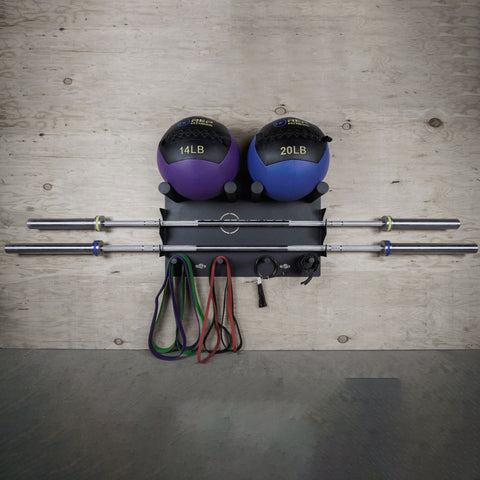 WALL MOUNTED GYM STORAGE RACK