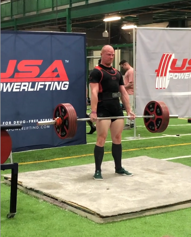 Jack powerlifting in a USAPL meet